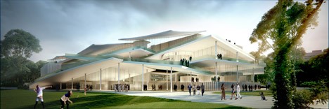 New National Gallery and Ludwig Museum in Budapest proposal by Sanaa