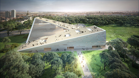 New National Gallery and Ludwig Museum in Budapest proposal by Snohetta