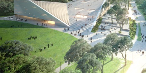 New National Gallery and Ludwig Museum in Budapest proposal by Snohetta