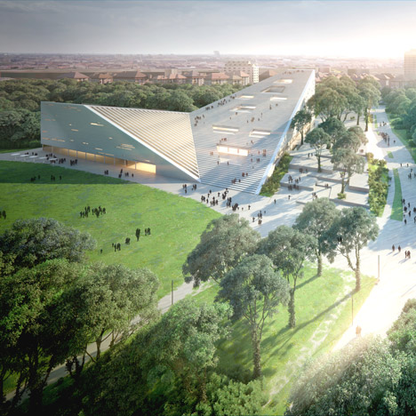 New National Gallery and Ludwig Museum in Budapest proposal by Snohetta