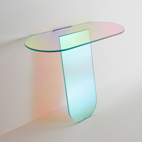 Patricia Urquiola Shimmer console Glas Italia