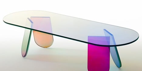 Patricia Urquiola Shimmer table Glas Italia