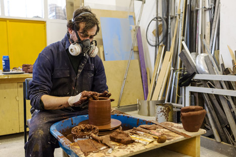 Radioactive Rare Earthenware vases by Unknown Fields
