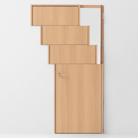 Seven doors by Nendo for Abe Kogyo