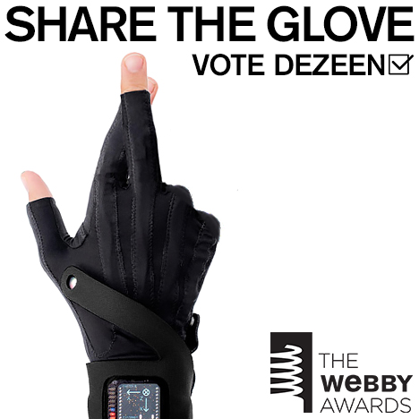 Share the glove. Vote Dezeen!