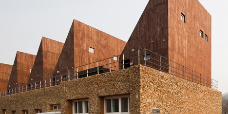 Korean island visitor centre by OUJAE Architects features a remodelled schoolhouse