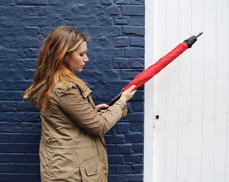 The KAZbrella drip-free umbrella by Riann Kazim