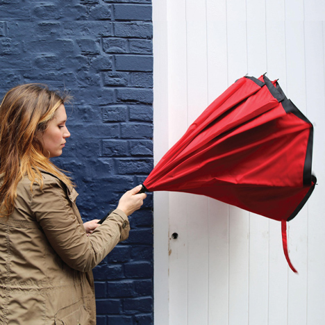 The KAZbrella drip-free umbrella by Riann Kazim