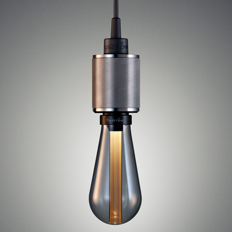 Buster bulb in the Smoked glass shade