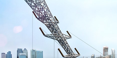 A Bullet From A Shooting Star by Alex Chinneck