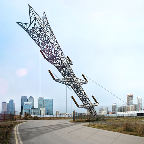 A Bullet From A Shooting Star by Alex Chinneck