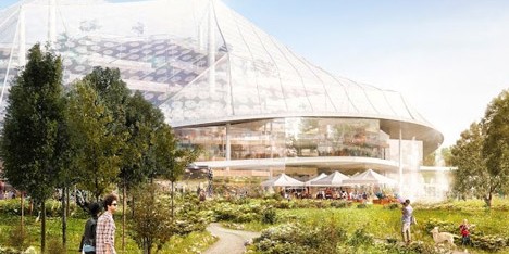 BIG and Thomas Heatherwick proposed design for the Google headquarters