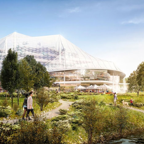 BIG and Thomas Heatherwick proposed design for the Google headquarters