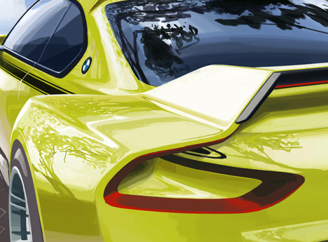 BMW 3-0 CSL Hommage concept car 2015_dezeen_1