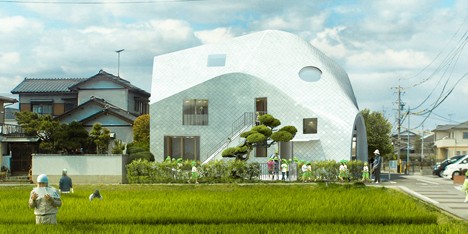 MAD to drape new skin over a house “like a piece of cloth” to transform it into a nursery