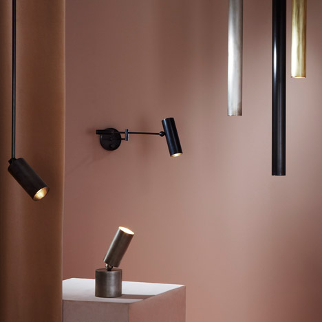 Apparatus uses metal cylinders and porcelain chains for new lighting designs