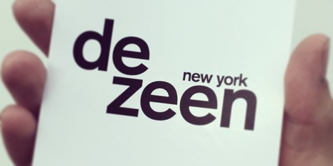 Dezeen New York sticker