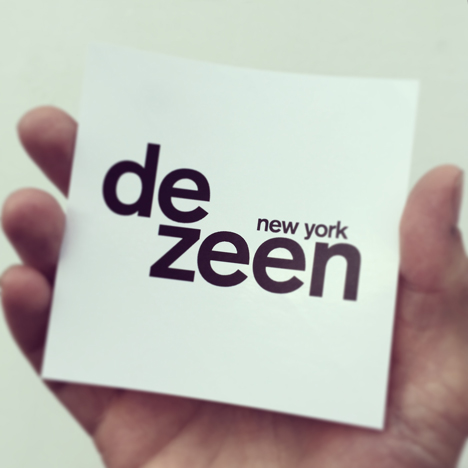 Dezeen New York sticker