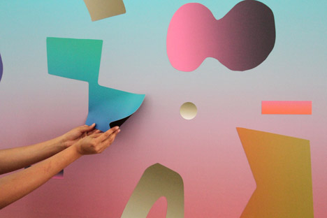 Dusen Dusen magnetic wall covering at WantedDesign Brooklyn 2015