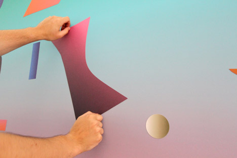 Dusen Dusen magnetic wall covering at WantedDesign Brooklyn 2015