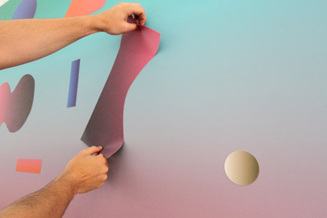 Dusen Dusen magnetic wall covering at WantedDesign Brooklyn 2015