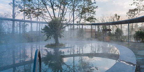Eco hot spring resort by AIM Architecture