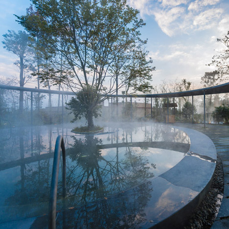 Eco hot spring resort by AIM Architecture