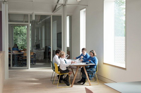 Fitzjames Teaching and Learning Centre at Hazlegrove School by Feilden Fowles