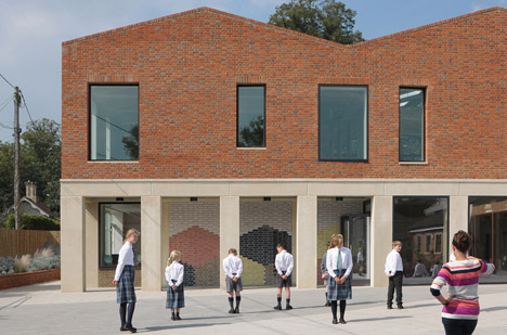 Fitzjames Teaching and Learning Centre at Hazlegrove School by Feilden Fowles
