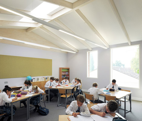 Fitzjames Teaching and Learning Centre at Hazlegrove School by Feilden Fowles