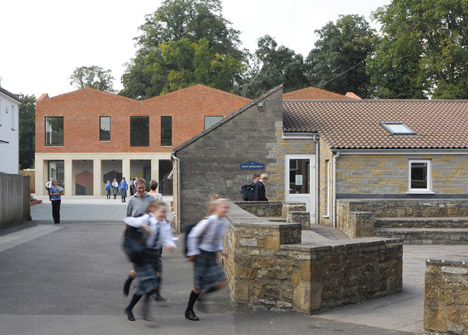 Fitzjames Teaching and Learning Centre at Hazlegrove School by Feilden Fowles