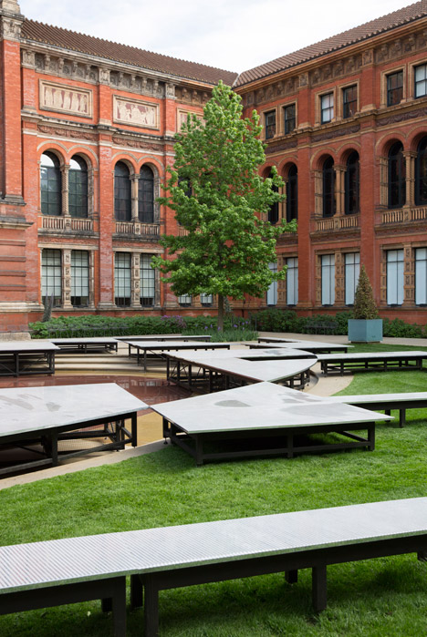 Frida Escobedo installation at the V&A
