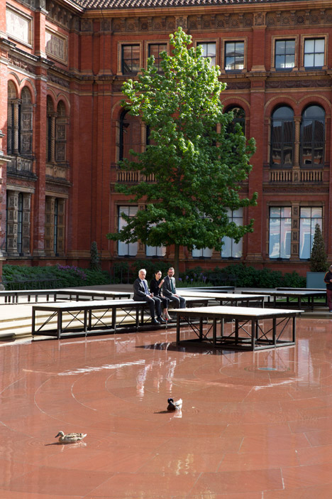 Frida Escobedo installation at the V&A