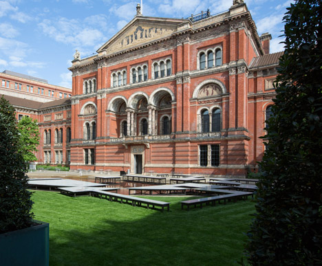 Frida Escobedo installation at the V&A