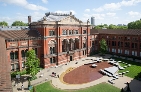 Frida Escobedo installation at the V&A