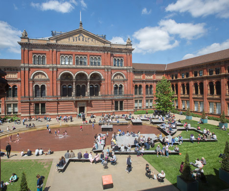 Frida Escobedo installation at the V&A