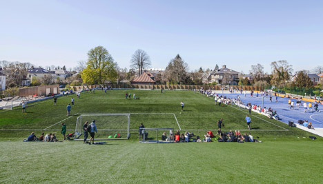 Gammel Hellerup High School by BIG
