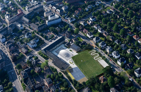 Gammel Hellerup High School by BIG