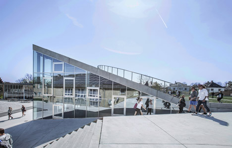Gammel Hellerup High School by BIG