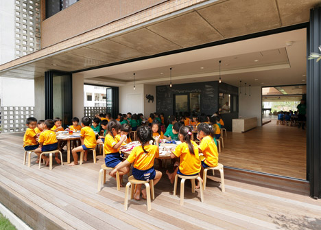 Hanazono Kindergarten and Nursery in Okinawa by Hibino Sekkei and Youji no Shiro