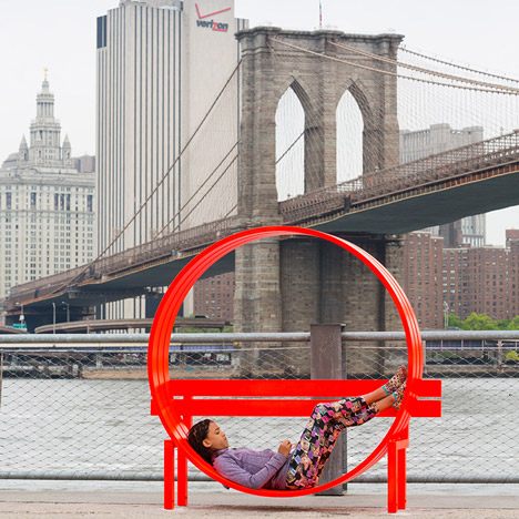 Jeppe Hein Brooklyn park sculpture