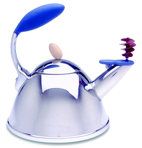 Spinning whistle teakettle for Target by Michael Graves, 2000. Photograph courtesy of Michael Graves Architecture & Design