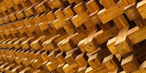 Japanese pavilion detail at Milan Expo 2015 by Hufton+Crow