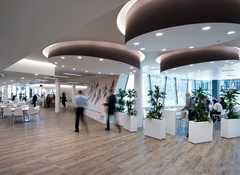 Restaurant area within the Nestlé headquarters