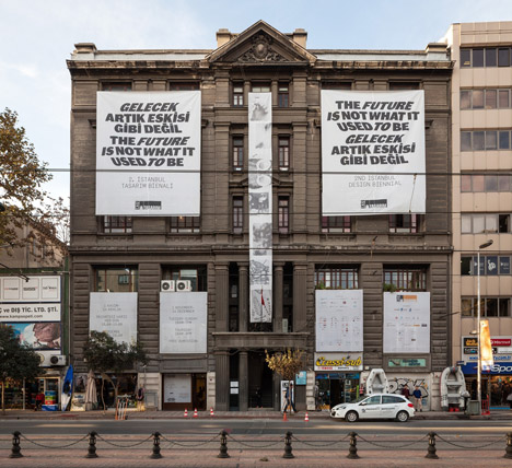 The Future Is Not What It Used To Be: 2nd Istanbul Design Biennial identity for Istanbul Foundation for Culture and Arts by Project Projects Turkey, 2014. Photograph courtesy of Project Projects