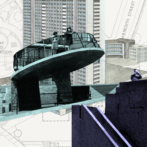 Brutalist playground installation at the RIBA by Assemble