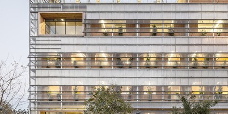 Palaeontology research centre wrapped in computer-controlled shutters