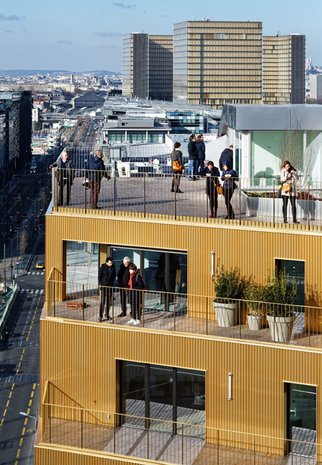 Residential tower in Paris by Hamonic + Masson & Associés and Comte Vollenweider Architectes