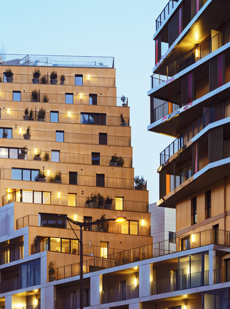 Residential tower in Paris by Hamonic + Masson & Associés and Comte Vollenweider Architectes