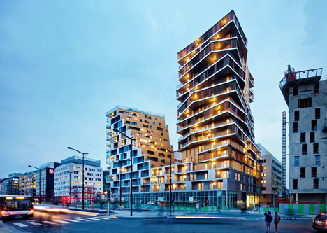 Residential tower in Paris by Hamonic + Masson & Associés and Comte Vollenweider Architectes